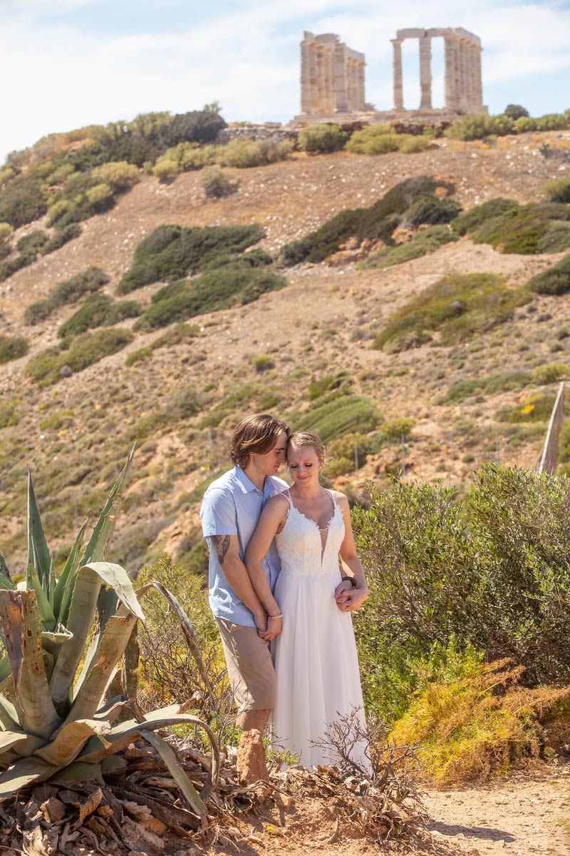 Nate & Emily - Σούνιο : Real Wedding by Destination Photographer Iakovos Strikis